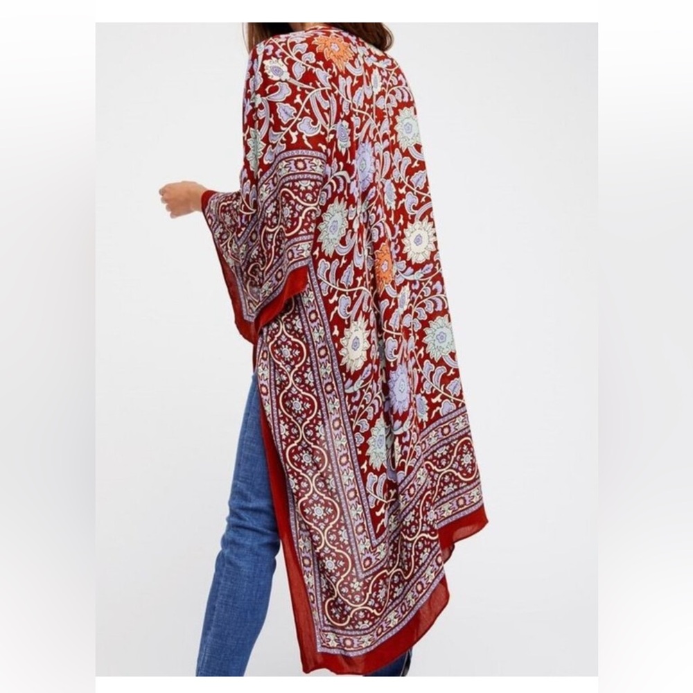 Free People Bandana Kimono One Size